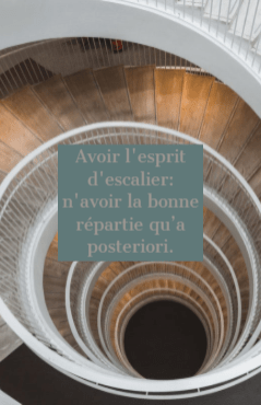 Esprit d'escalier