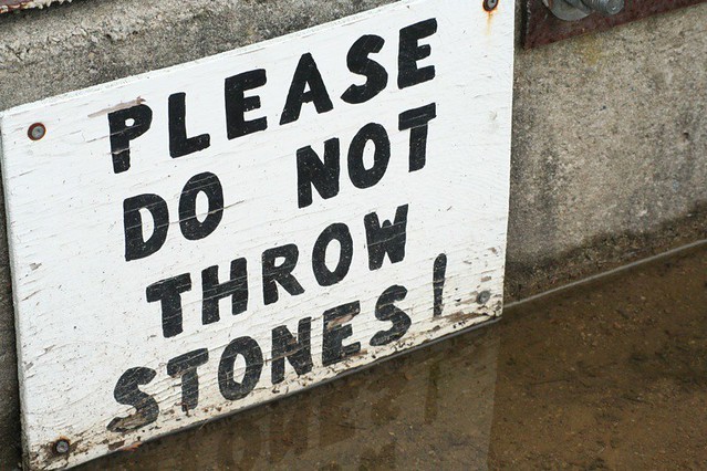 Throwing stones